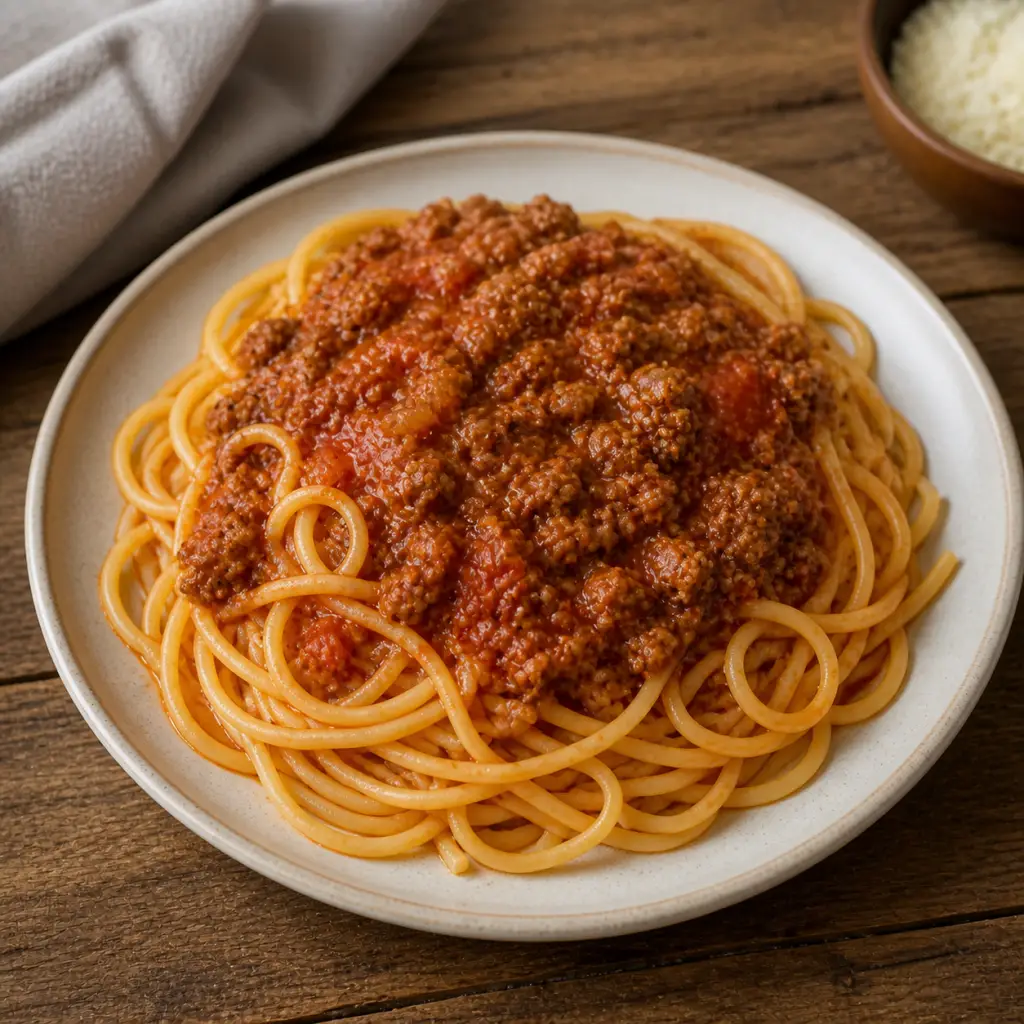 Fideos boloñesa Fideos boloñesa