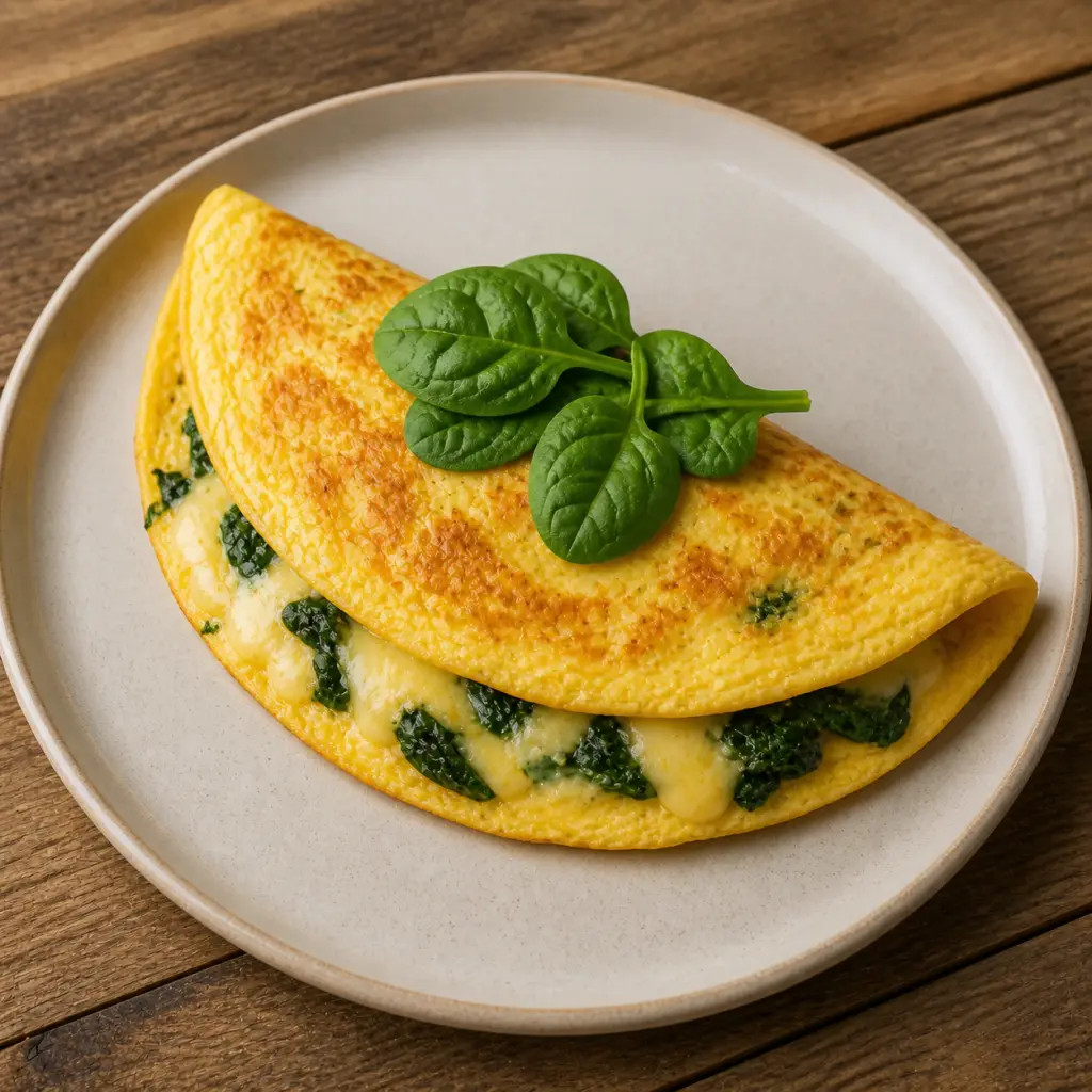 Omelette espinaca Omelette espinaca